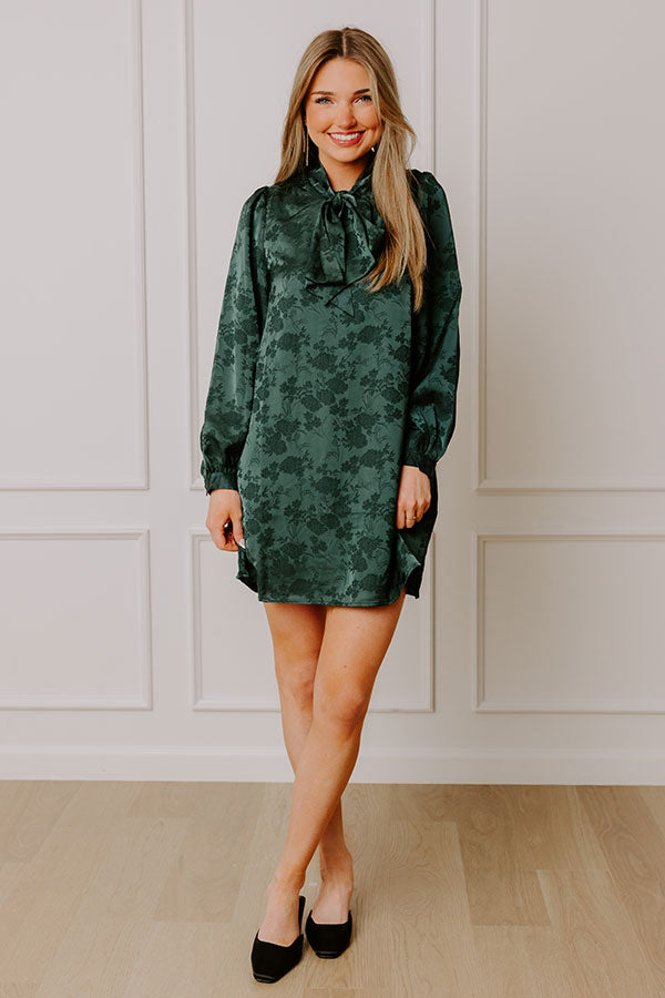 Cosmos And Kisses Floral Jacquard Mini Dress Image - 2