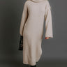 Cozy Charm Knit Sweater Midi Dress Image - 1