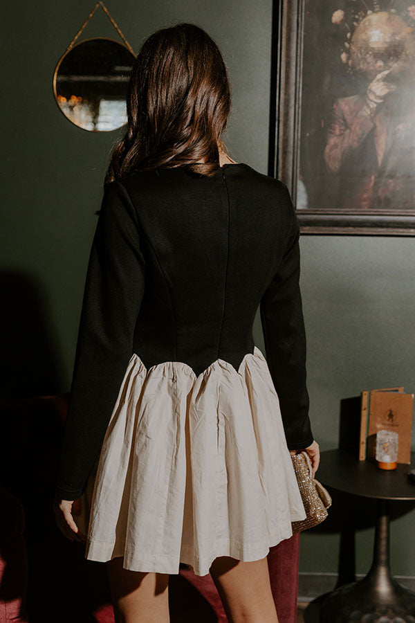 Evening Muse Scalloped Mini Dress Image - 4