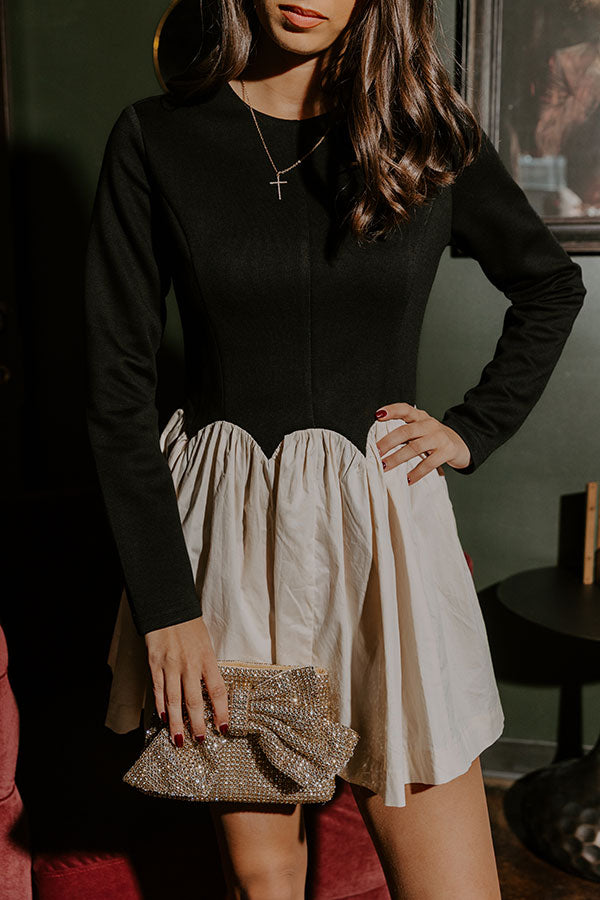 Evening Muse Scalloped Mini Dress Image - 5