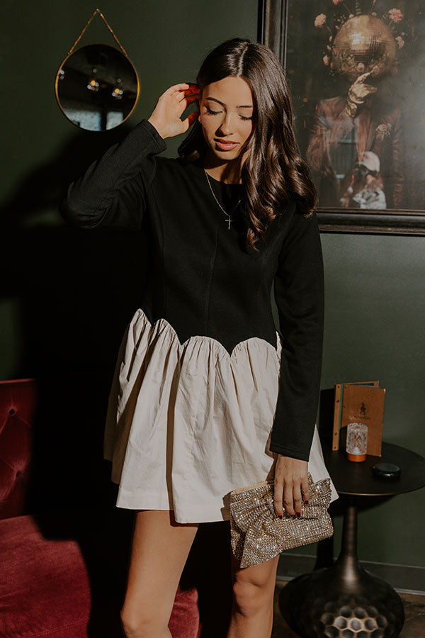 Evening Muse Scalloped Mini Dress Image - 2