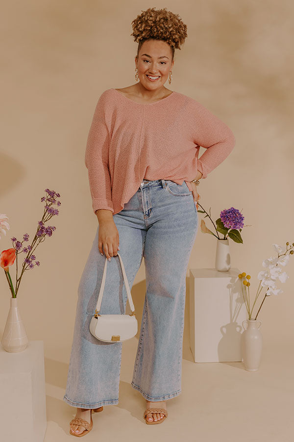 RISEN Melody Low Rise Wide Leg Shimmer Jean Curves Image - 1