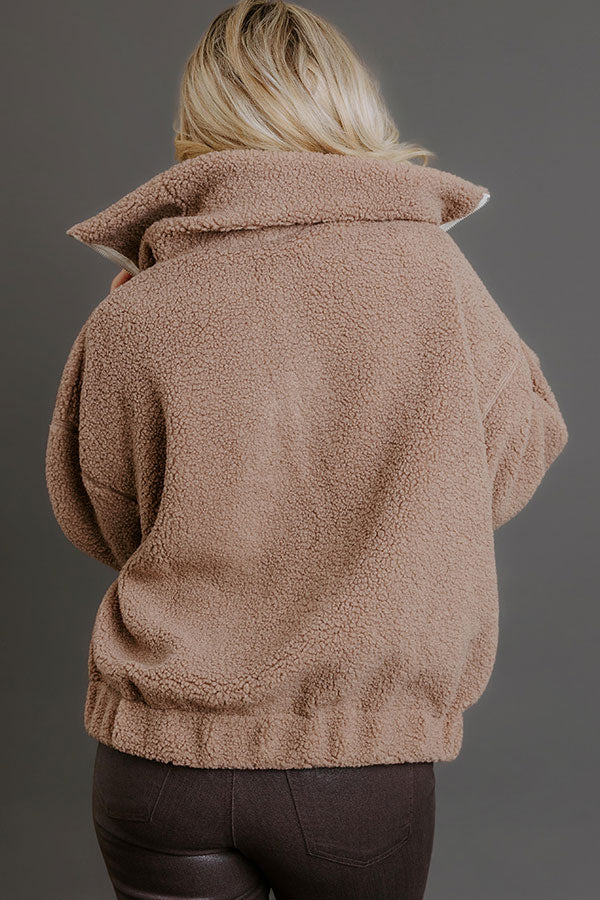 Cozy Season Sherpa Quarter Zip Pullover Image - 4