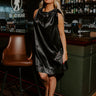 Sip And Shine Shift Mini Dress in Black Image - 1