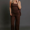 Elite Comfort High Waist Buttery Soft Wide Leg Pants in Chestnut Image - 1