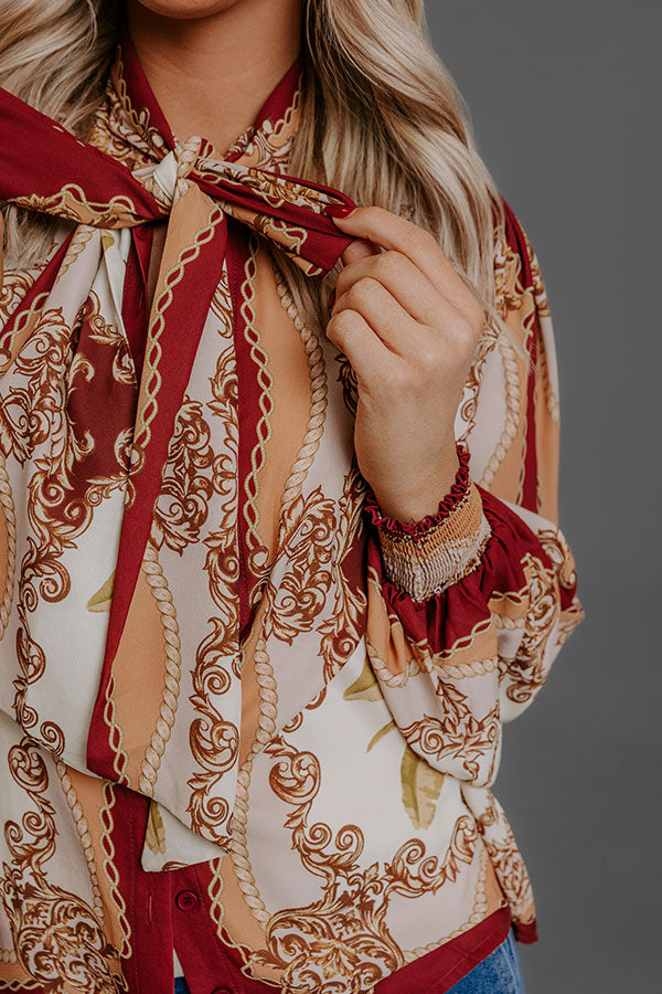 Soho Charm Front Tie Top Image - 5