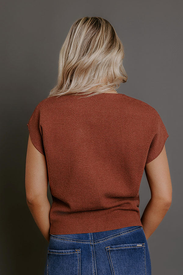 Heartfelt Moment Knit Button Up Top Image - 4