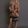 City Knit Affair Floral Mini Sweater Dress Image - 1