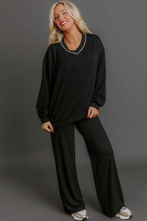 Elite Comfort Scuba Sweatshirt in Black Image - 4