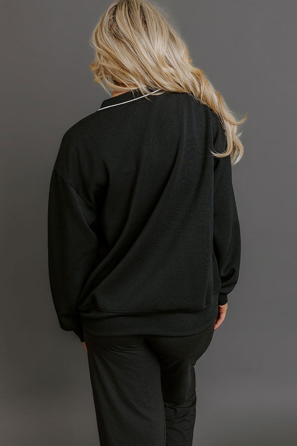 Elite Comfort Scuba Sweatshirt in Black Image - 3