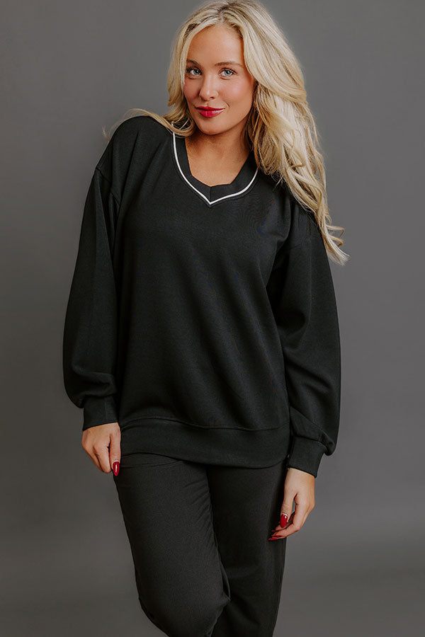 Elite Comfort Scuba Sweatshirt in Black Image - 1