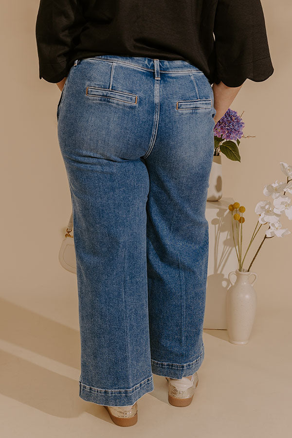 RISEN Peyton Midrise Wide Leg Jean Curves Image - 4