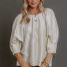 Social Chic Shift Top in Cream Image - 1