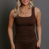 Elite Comfort Buttery Soft Tank in Chestnut Image - 1
