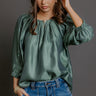 Social Chic Shift Top in Pear Image - 1