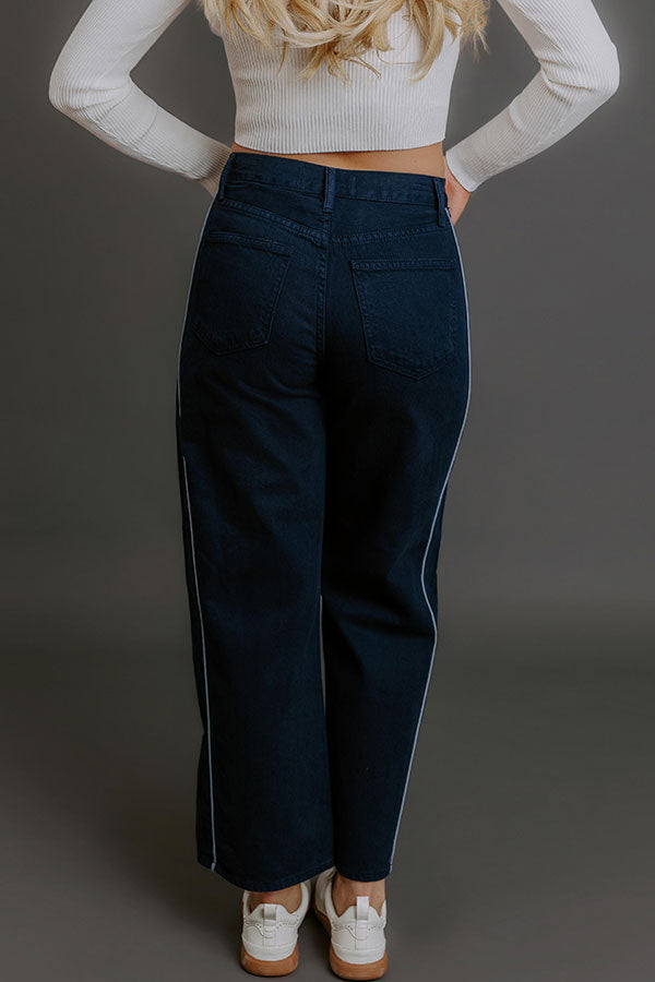 JUST USA Lulu High Waist Barrel Leg Jean Image - 4