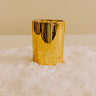 Thymes Frasier Fir Gilded Gold Votive Candle Image - 1