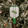 8 Oak Lane Pickleball Glass Ornament Image - 1