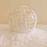 Silent Night Town Scene Lighted Swirling Glitter Embossed Water Globe Image - 1