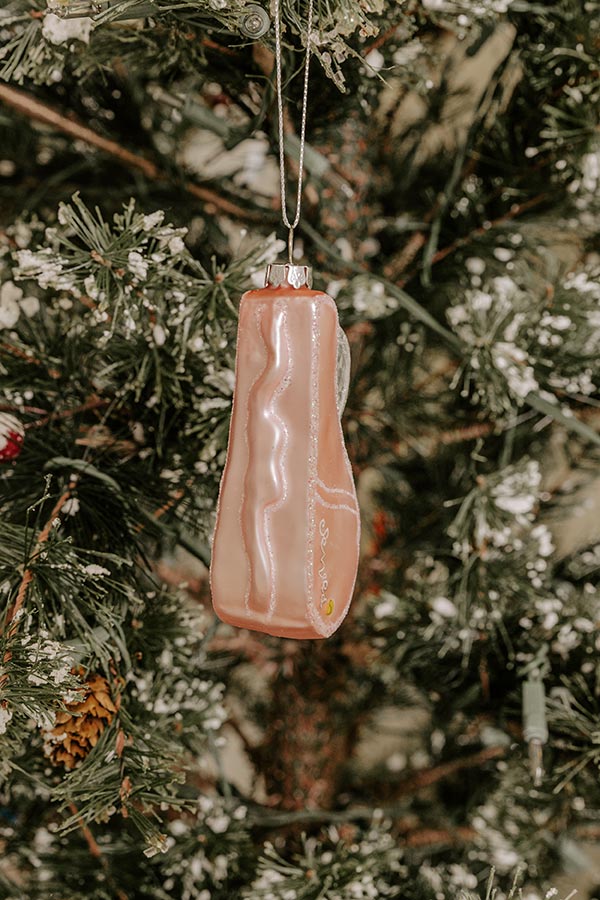 8 Oak Lane Served Tennis Glass Ornament Image - 2