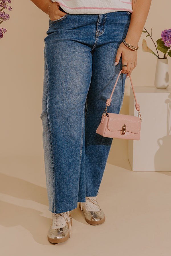 RISEN Tatum Midrise Crop Barrel Leg Jean Curves Image - 3