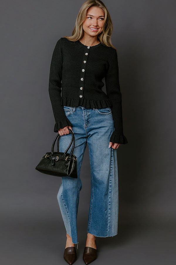 RISEN Tatum Midrise Crop Barrel Leg Jean Image - 1