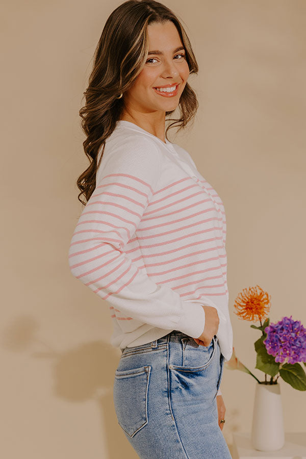 Simple Lines Knit Cardigan Image - 4