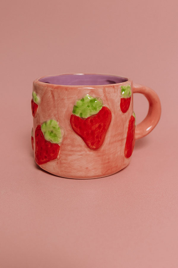 Strawberry Ceramic Mug Image - 2
