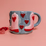 Cowboy Boots and Hearts Ceramic Mug Image - 1