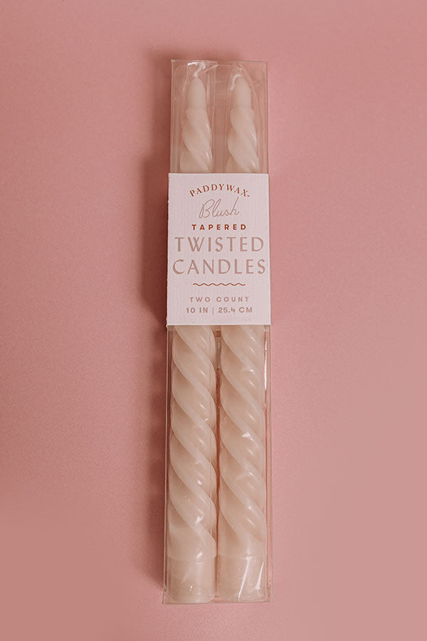 Paddywax Tapered Twisted Candle Set in Champagne Image - 2