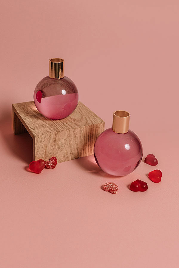 Color Pop Taper Candlestick Holder in Pink Image - 1