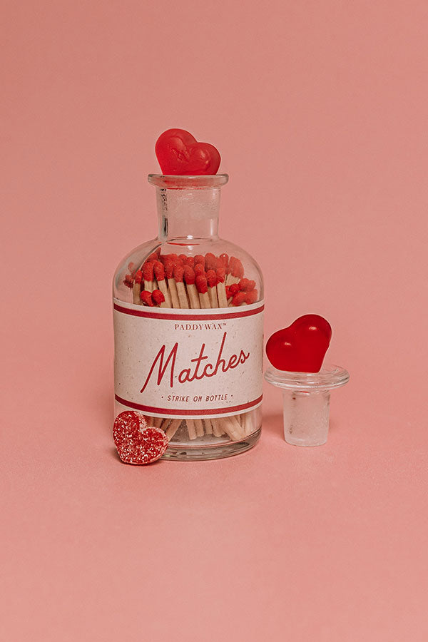 Paddywax Bottle of Matches in Red Image - 1