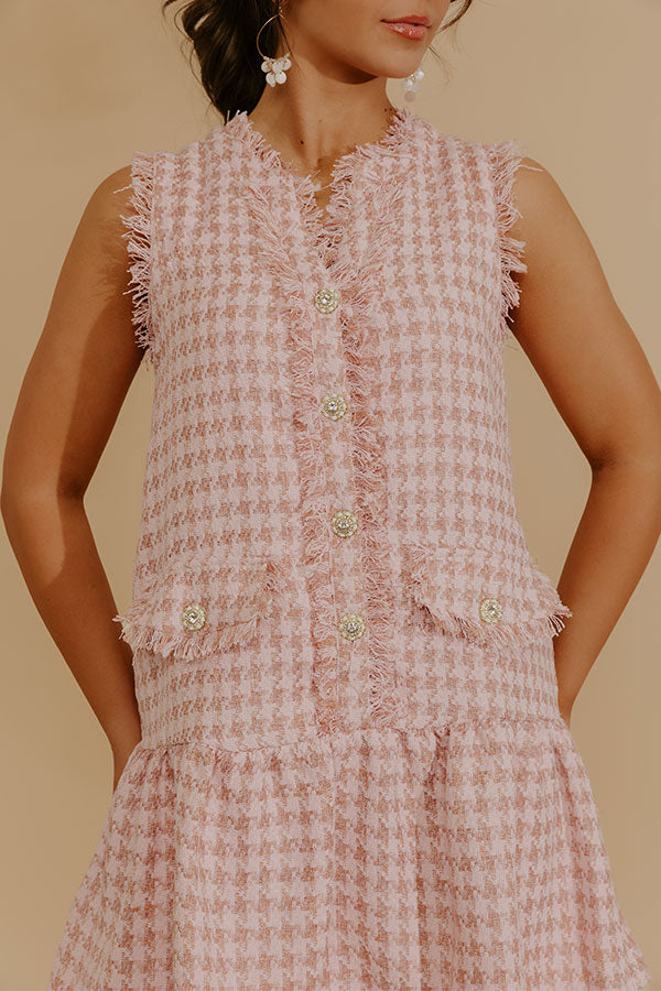 Grace and Poise Tweed Knit Mini Dress Image - 4