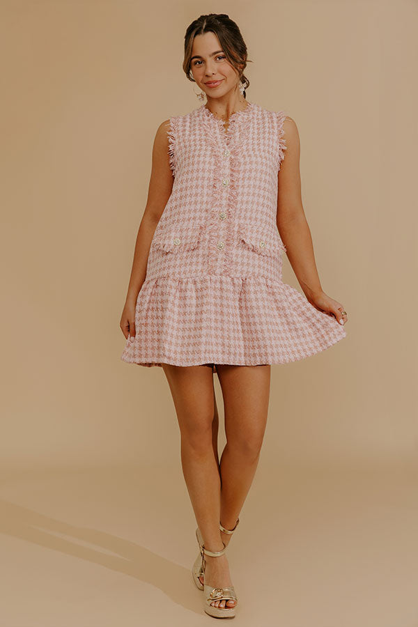 Grace and Poise Tweed Knit Mini Dress Image - 2