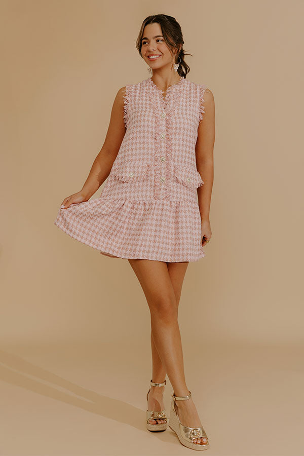 Grace and Poise Tweed Knit Mini Dress Image - 1