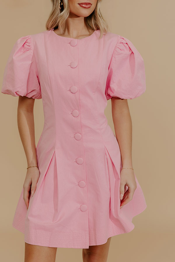 Modern Muse Button Down Mini Dress Image - 5