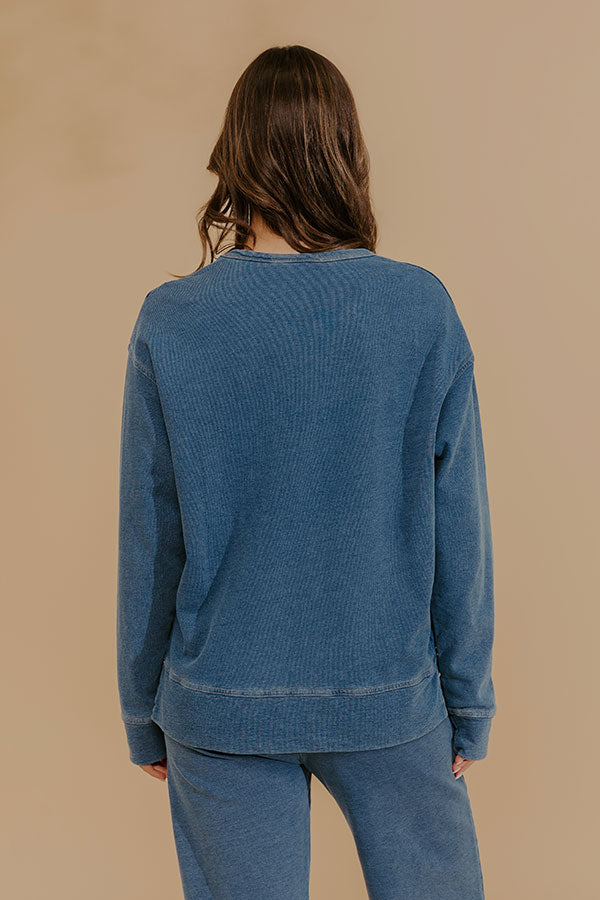 Weekend Breeze Terry Knit Sweatshirt Image - 4