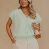 Spring Whisper Knit Top in Mint Image - 1