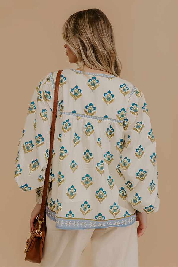 Sweet Blooms Floral Top Image - 4