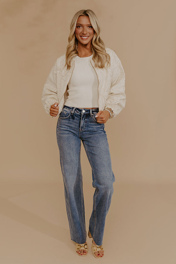 RISEN Kennedy Midrise Straight Leg Jean Image - 2