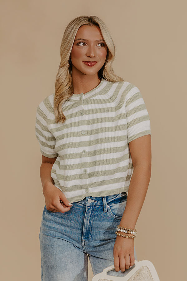 Coastal Lineup Knit Sweater Top Image - 4