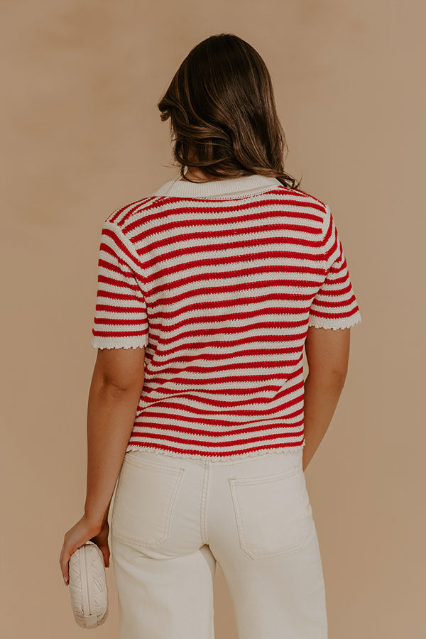 Dockside Brunch Knit Stripe Top Image - 4