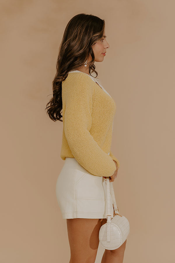 Sunny Horizon Knit Cardigan Image - 3