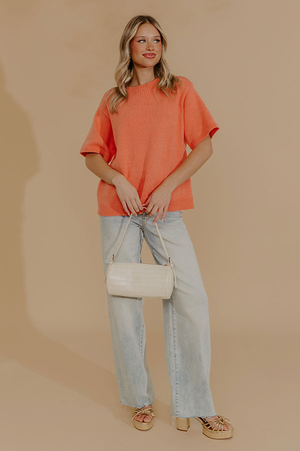 Sweet Spring Knit Sweater in Coral Image - 2