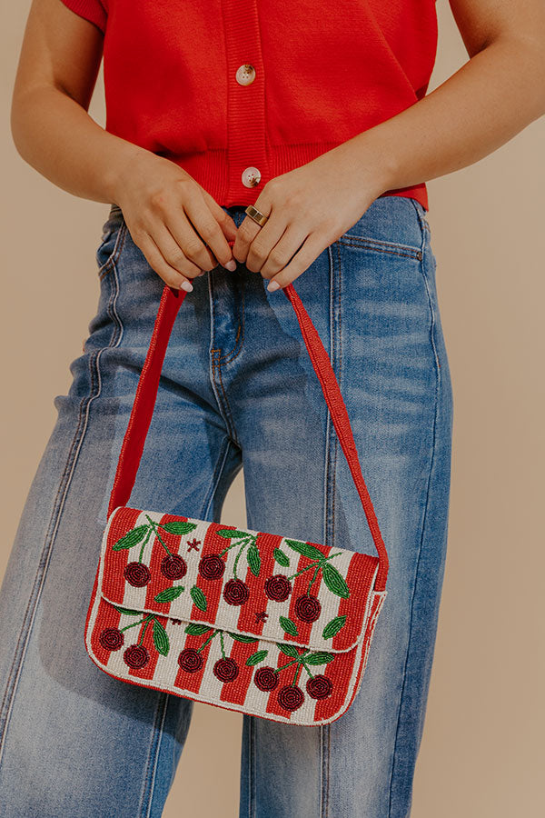 Cherry On Top Beaded Purse Image - 1