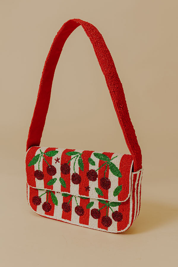 Cherry On Top Beaded Purse Image - 3