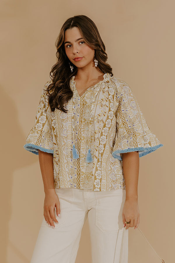 Sweet Intentions Floral Embroidered Top Image - 2