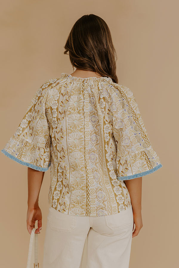 Sweet Intentions Floral Embroidered Top Image - 4