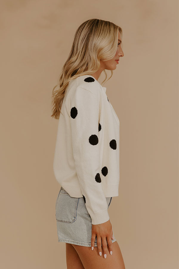 Spotted in Style Knit Cardigan Image - 3