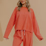 Weekend Away Knit Sweatshirt in Coral Image - 1